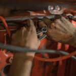 Contrôle technique automobile en atelier